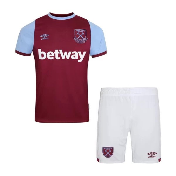 Camiseta West Ham United 1ª Niños 2020/21 Rojo